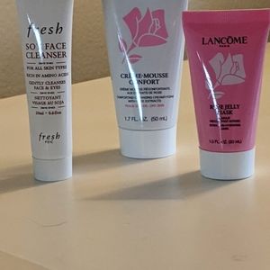 Lancome rose jelly mask/ creme mousse confort